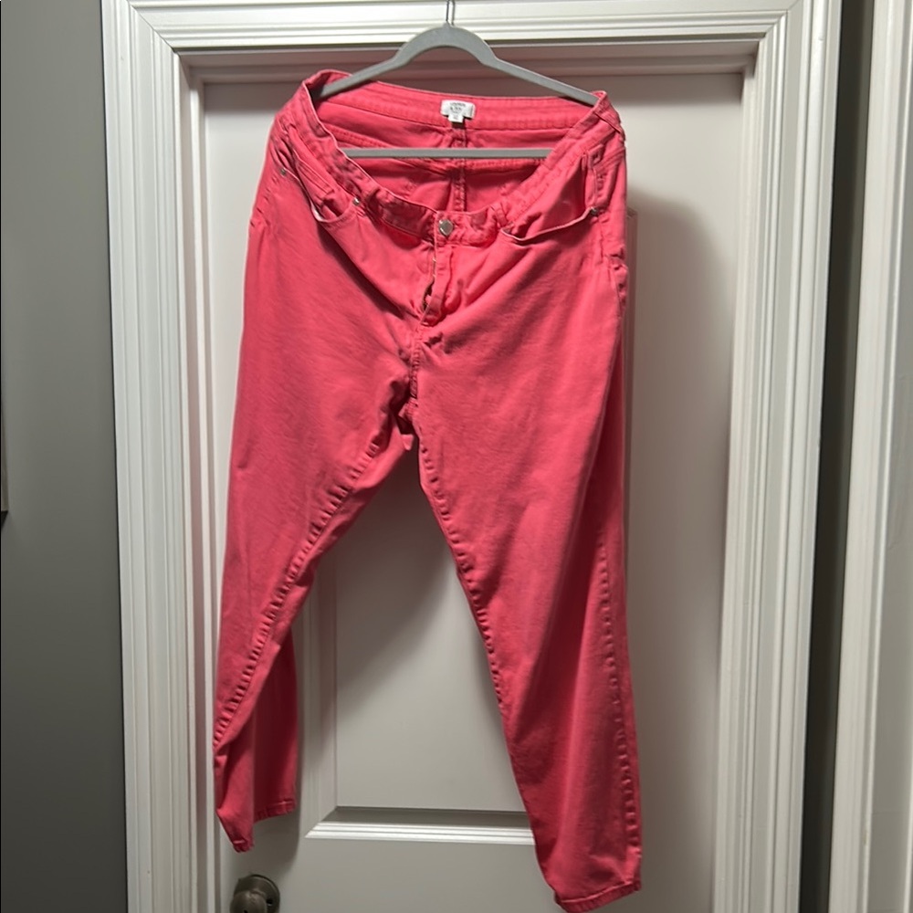 Crown & Ivy Pink Skinny Jeans